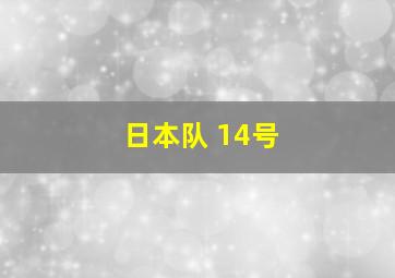 日本队 14号